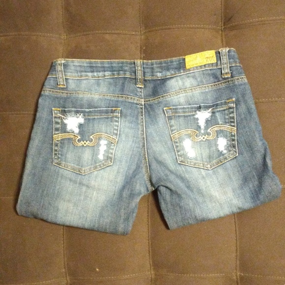 209 Distressed Ankle Crop Jeans Size 28 - Picture 7 of 8